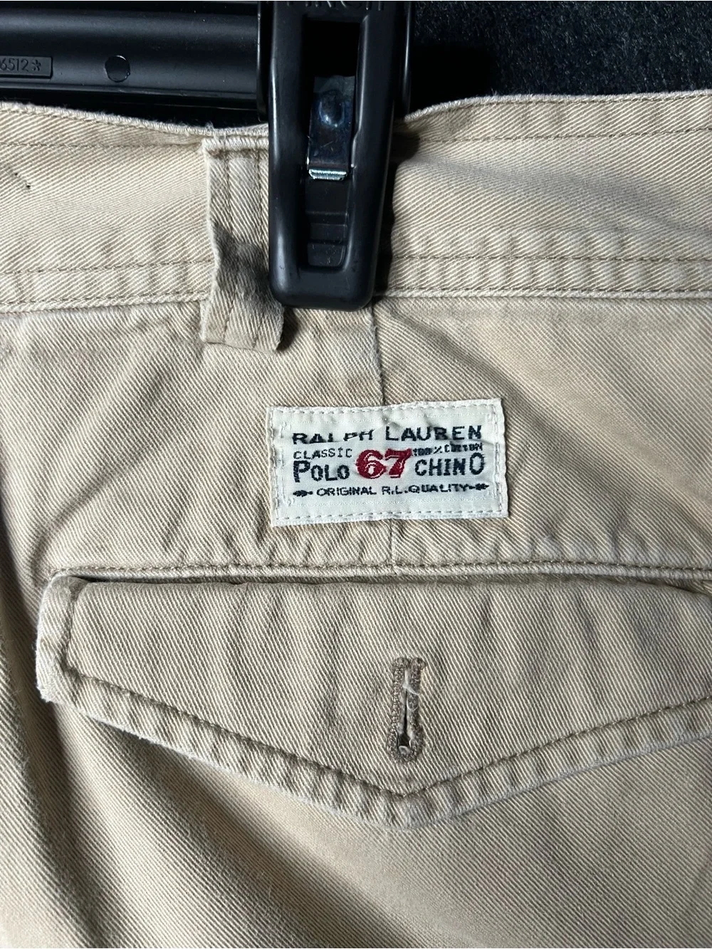 VTG Polo Ralph Lauren‎ Beige Cargo Shorts Men’s Size 36 Relaxed Fit Utility Y2K